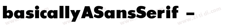 basicallyASansSerif 字体转换